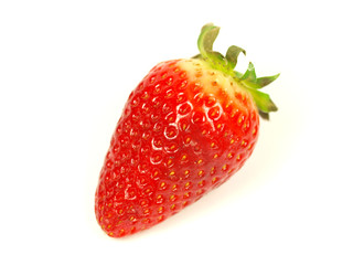 Strawberry on white background