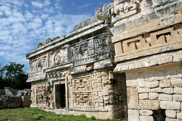 Mayan Temple - The Nunnery in Chichen Itza.Mexico