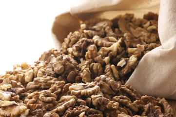 Walnuts in bag