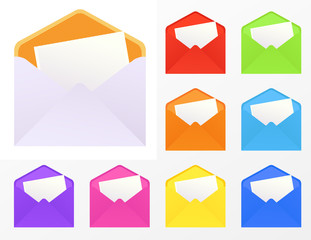 Colored envelopes
