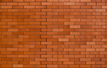 A orange brick wall