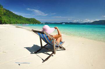 Girl on a beach