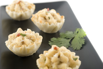 Elegant bean appetizers