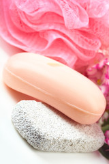 Pink soap
