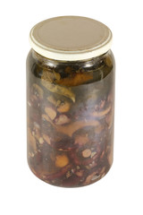Jar of mushrooms