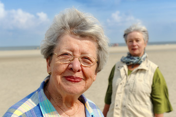 Two Senior Women at the Beach III