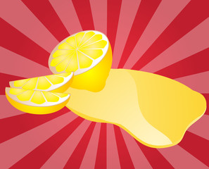 Lemon juice splash
