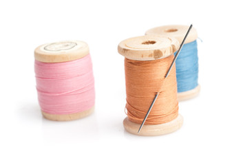 Sewing needle and threads