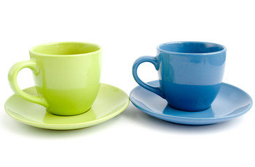 Cups with saucers