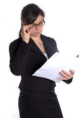femme d'affaire au travail
