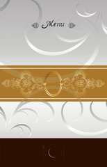 vintage menu cover design
