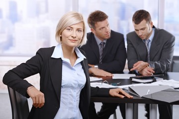 Confident businesswoman