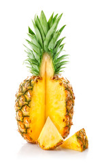 fresh ananas fruit with cut