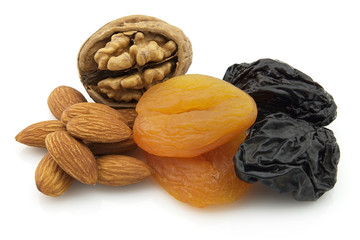 Dried nuts with fruit