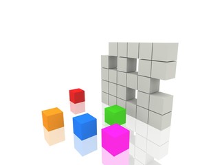 Obraz premium 3d cubes