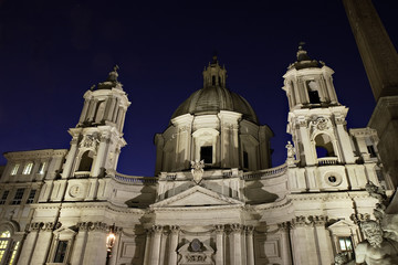 Fototapeta premium Sant Agnese in Agone on Piazza Navona
