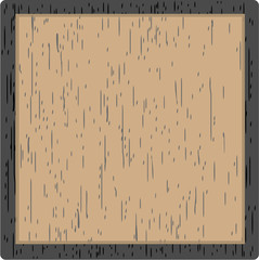 Vector illustration of a wooden billboard with place for text