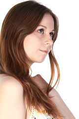 Dreamy young woman