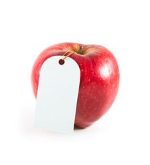 apple with label