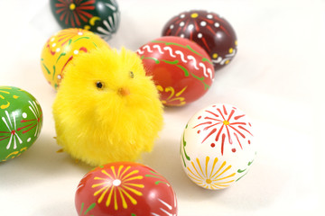 Colorful Easter eggs.