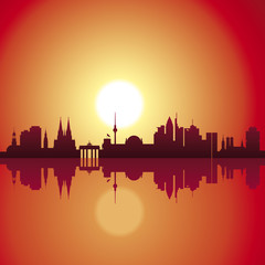 Deutschland - Städte - Panorama - Sonnenuntergang © ag visuell