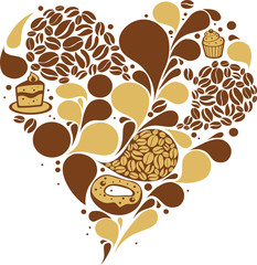 Coffee heart