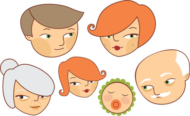 Cartoon family