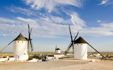 windmills, Campo de Criptana, Castile-La Mancha, Spain