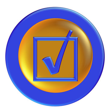 blue glossy icon