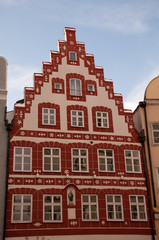 Gebäude in der landshuter Altstadt