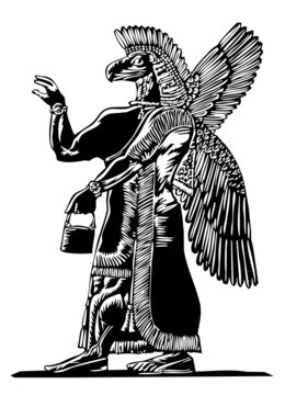 ancient Assyrian God Nisroch