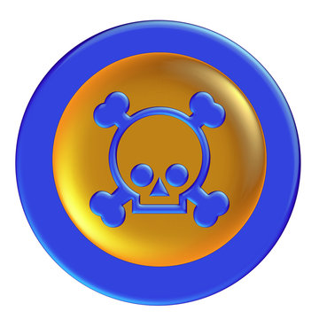 blue glossy icon
