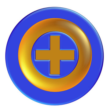 blue glossy icon