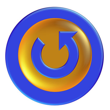 blue glossy icon