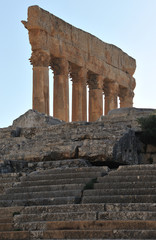 Fototapeta na wymiar roman ruins at baaleck lebanon