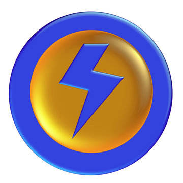 blue glossy icon