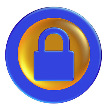 bleu glossy icon