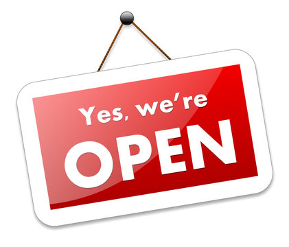 Open sign
