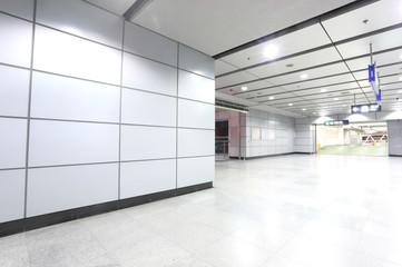 the modern corridor in building.