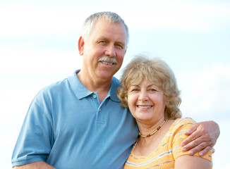 Fototapeta premium Elderly seniors couple