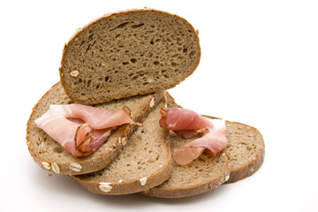 Schinken auf Brot