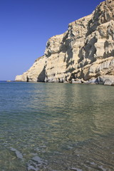 Fototapeta premium creta matala red beach