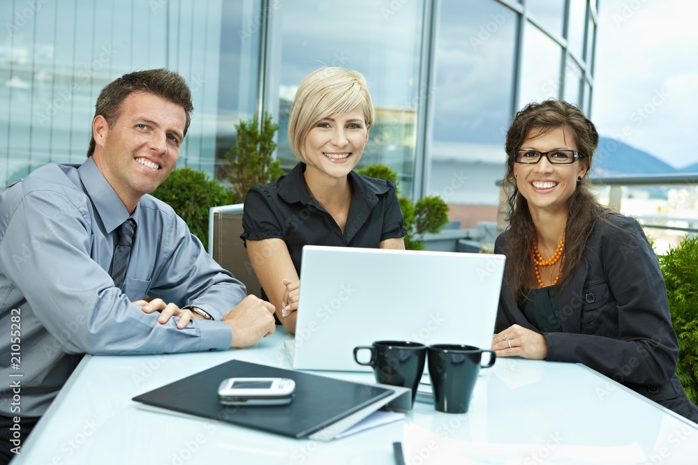 Canvas Prints business people meeting outdoor