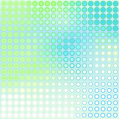 Blue green dots