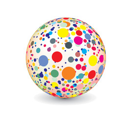 abstract multicolor ball