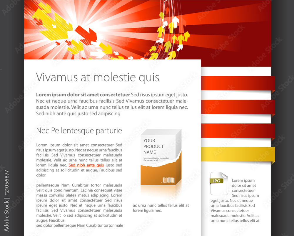 Poster dynamic website template