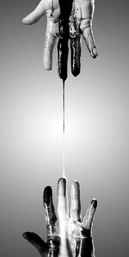 black & white