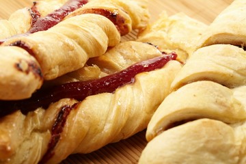 puff pastry with jam