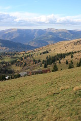 Obraz premium Panorama sur les Vosges à partir du Petit-Ballon (Alsace)