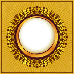 Gold vintage frame